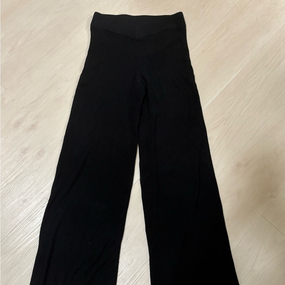 Abercrombie & Fitch Black Wide Leg Pants